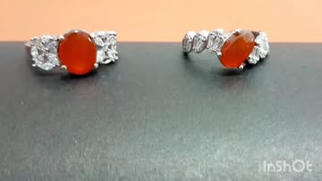 انگشتر نقره با سنگ عقیق یمانی